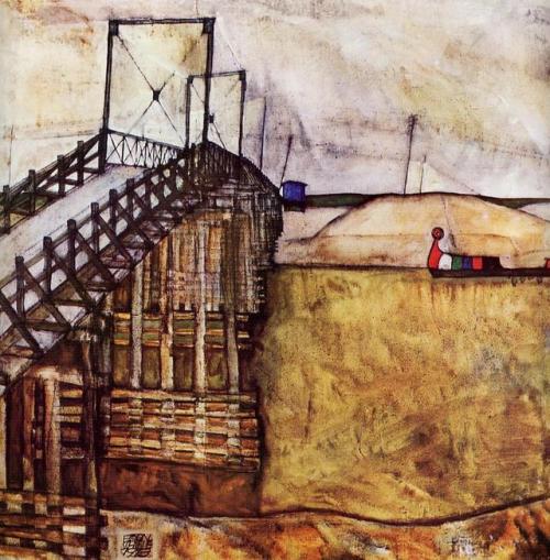 expressionism-art - The Bridge, Egon SchieleMedium - ...