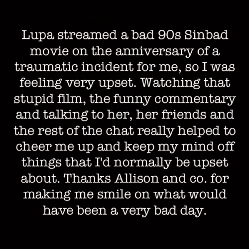 Lupa streamed a bad 90s Sinbad movie on the anniversary of a...