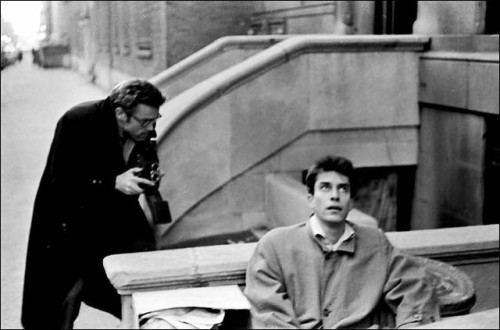 jimbyrondean - James Dean photographing his friend, fellow actor...
