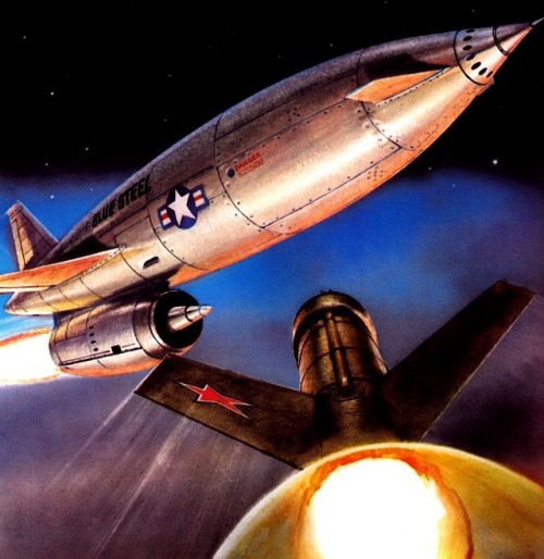 the-outer-topic - Missile Blue Steel  - Cold War futurist art -...