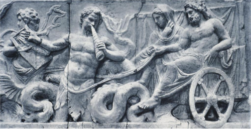 famousartthroughhistory - Relief of Poseidon and Amphitrite, from...