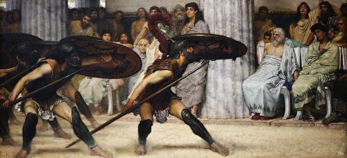 hadrian6 - The Pyrrhic Dance. 1869.Sir Lawrence Alma Tadema....