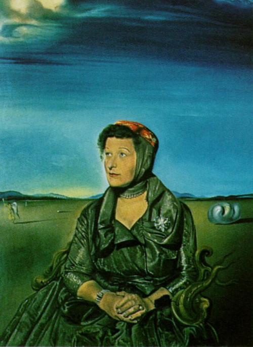 surrealism-love - Portrait of Mrs. Fagen, 1960, Salvador Dali