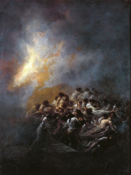 cordisartis - The Fire at Night c.1793-1794Francisco Goya