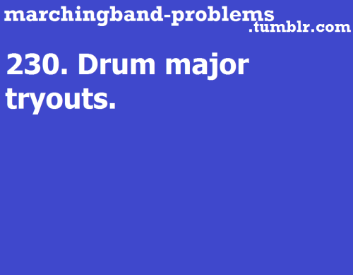 230. Drum major tryouts.