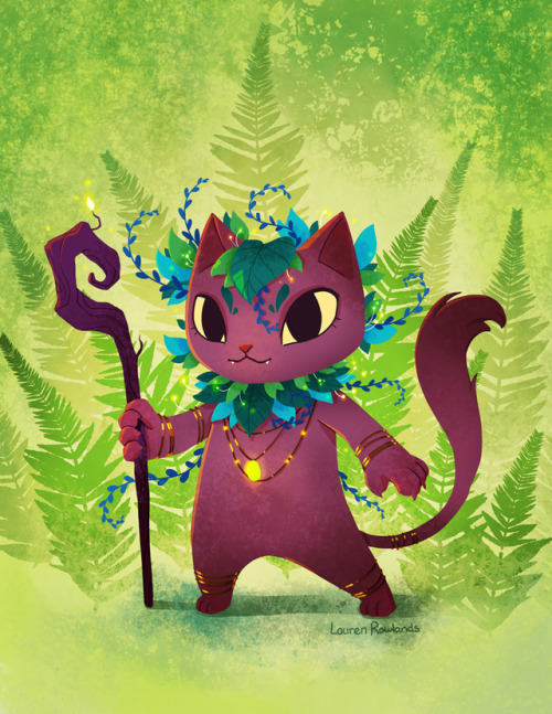 larndraws - Druid cat, protector of nature and balance. 