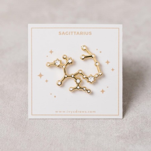 sosuperawesome - Moon and Constellation Enamel Pins, by Ivy Chan...