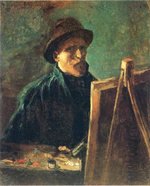dappledwithshadow:Vincent van GoghSelf-portraits as an...