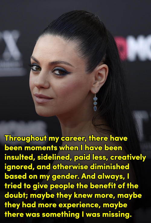 this-is-life-actually - Mila Kunis pens powerful op-ed on gender...