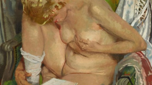 afroui - William Orpen | nude gilr reading