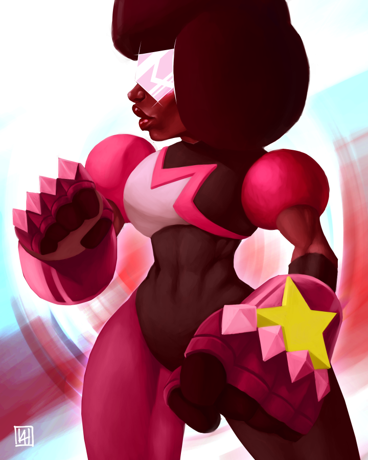 hella late to the game for watching this show– BUT HERE’S A GARNET, GUYS