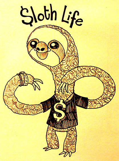Sloth life on Tumblr