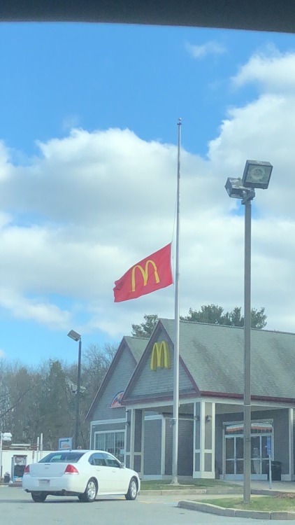 brisbone:brisbone:brisbone:A truck stop on my way to work is flying the McDonald’s flag at...