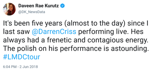 darrencriss - Darren's Concerts and Other Musical Performancs for 2018 - Page 3 Tumblr_p9qfkmjei41wpi2k2o4_540