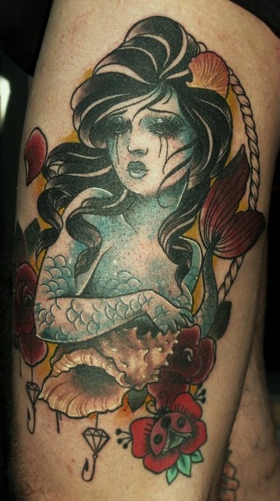 mermaid tattoo on Tumblr