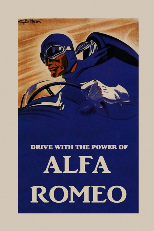 frenchcurious - Affiche Alfa Romeo par Geo Ham c. 1935 - Source...