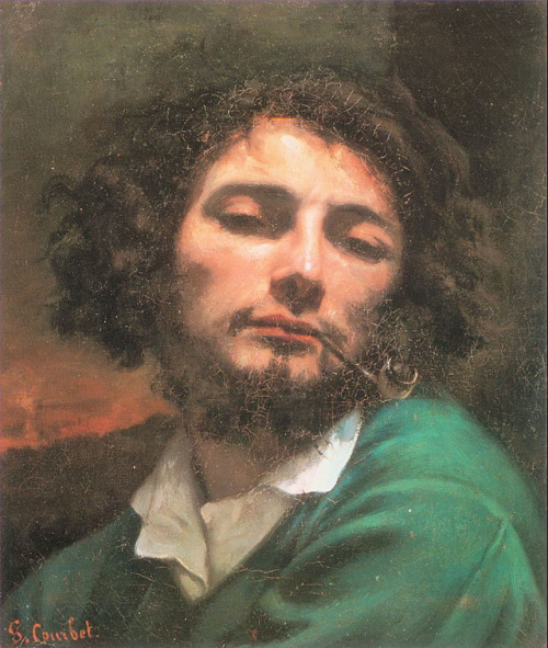 miss-dronio:artist-courbet:Self-Portrait (The Man with a...