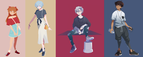 pkdaydream:all the nge kids in their new balance outfits!