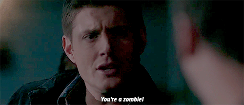 Image result for supernatural gif cas zombies