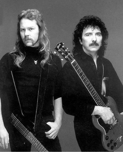 andhetfieldforall63 - James Hetfield and Tony Iommi.I bet he was...