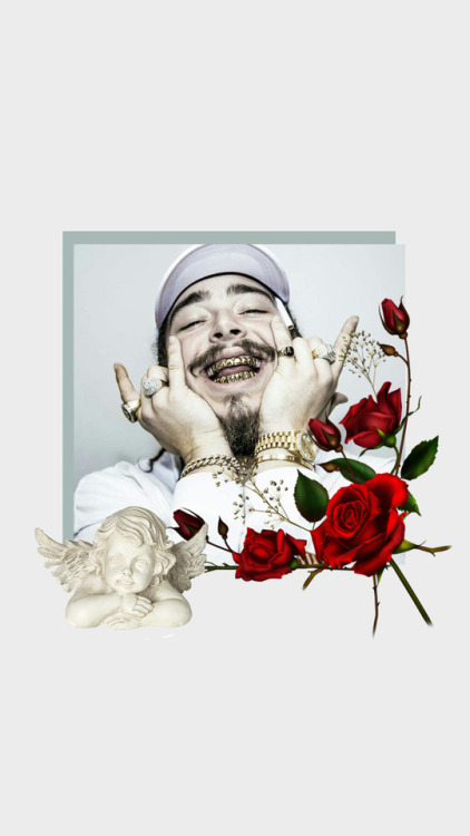 cute-lockscreens - Post Malone• For better quality, don’t save...