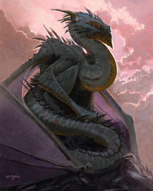 thecollectibles - Painterly dragon warm-ups byAlejandro...