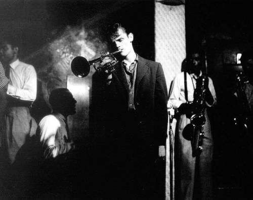 wehadfacesthen - Chet Baker playing at a club in Los Angeles,...