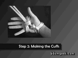 howtobdsm - How to Tie Flogging Cuffs - KnottyBoys 