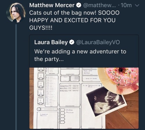 mynerdylittlecorner:So happy for Laura and Travis!