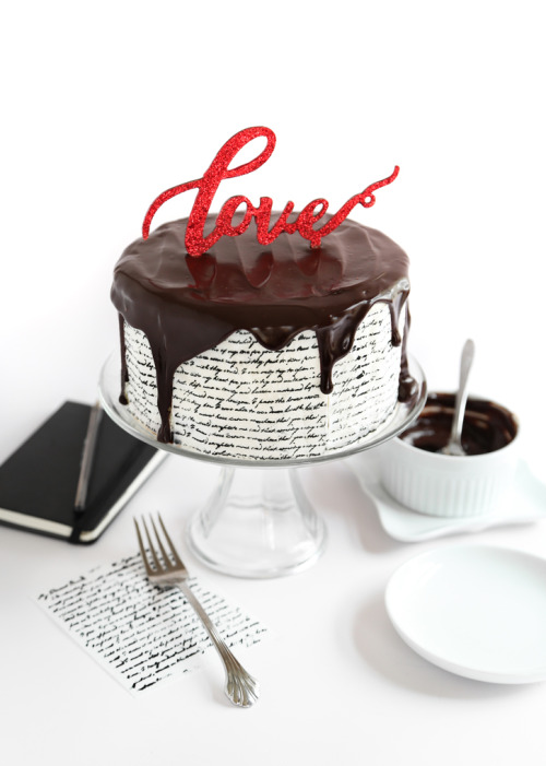 sweetoothgirl - LOVE LETTER TUXEDO CAKE