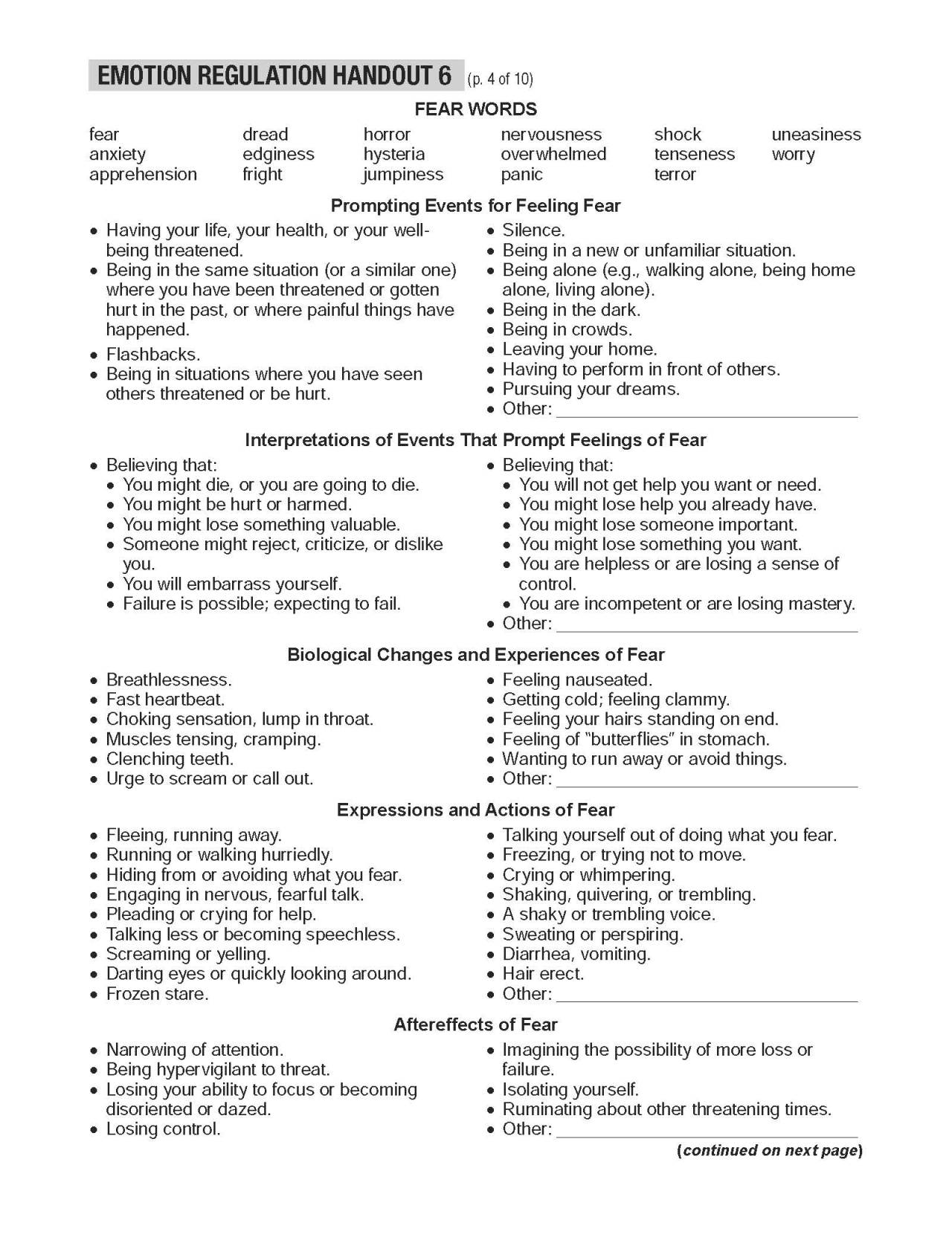 worksheet. Emotional Regulation Worksheets. Worksheet Fun Worksheet Study Site