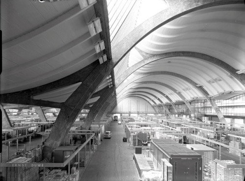 germanpostwarmodern - Grossmarkthallen (1958-62) in Hamburg,...