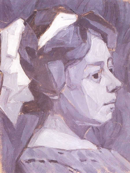oleksandr-bogomazov - Portrait of wife, Oleksandr...