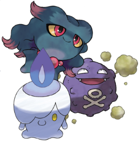 Some more typical users of Pain Split: Misdreavus, Litwick and Koffing.