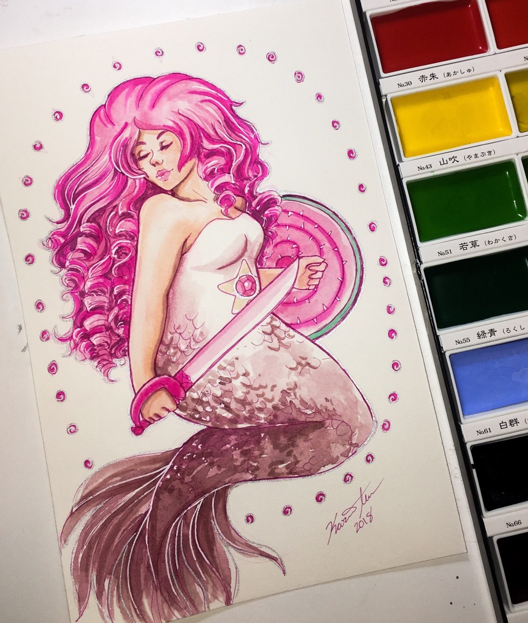 Happy MerMay! This is Day one! I made my own theme this month: Gem Mermaids! And of course half of the month will be Steven Universe! 😆