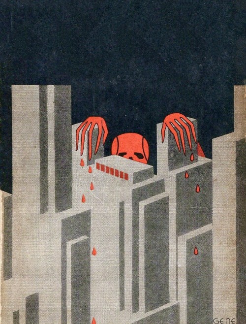 art-of-illlustration - Gene Thurston - The Invisible Host, 1930.