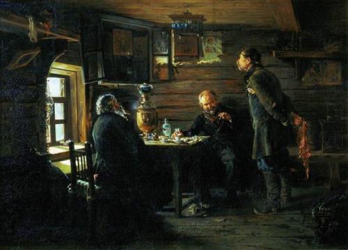 artist-makovsky - Fans of nightingales, 1872, Vladimir...