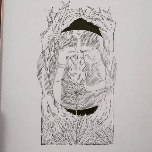 Candle of the dead #art #abomination #blackandwhite #creature...