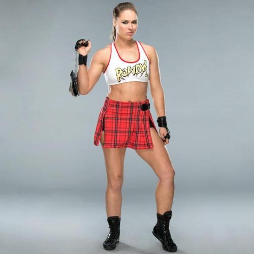womenofwwesource - Ronda Rousey’s WrestleMania 34 ring gear