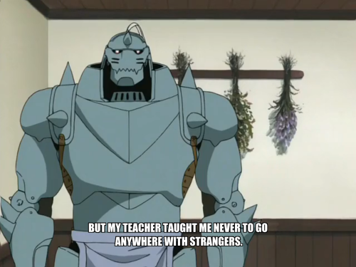 electric-chai - Alphonse teaches independence and stranger danger