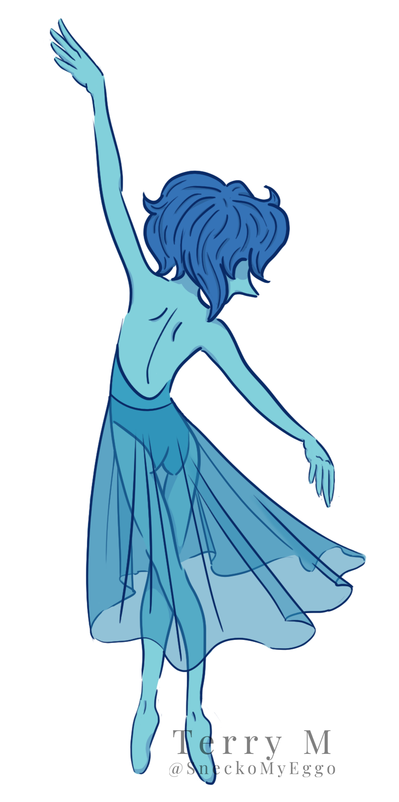 When I used to watch Steven Universe Blue pearl was my favourite. I wonder what’s happened to her now.