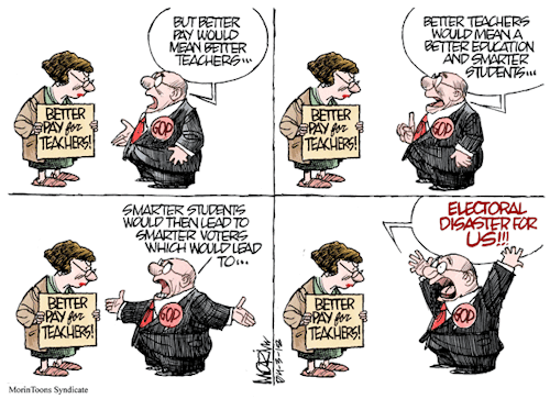 cartoonpolitics - (cartoon by Jim Morin)Exactly.  Precisely.  The...