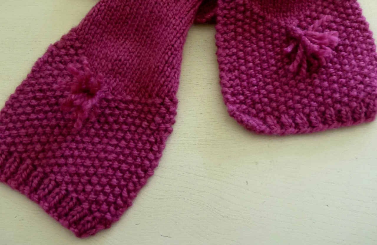 tricoter une echarpe fille