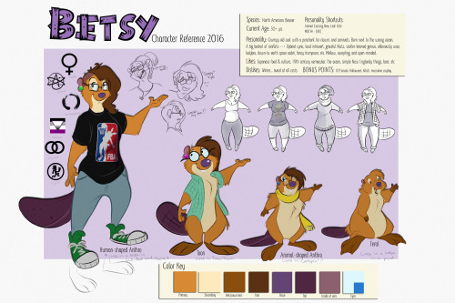 Finally got around to making an updated reference to my fursona,...