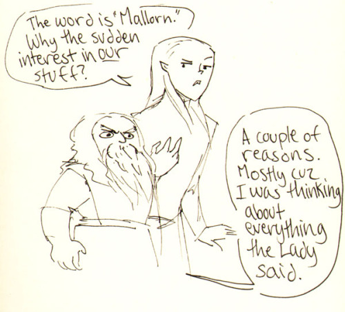 lauren-draws-things - “Often [Legolas] took Gimli with him when...