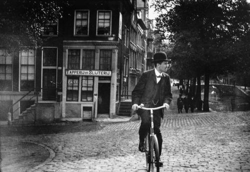 semioticapocalypse - George Henrik Breitner. A cyclist on the...
