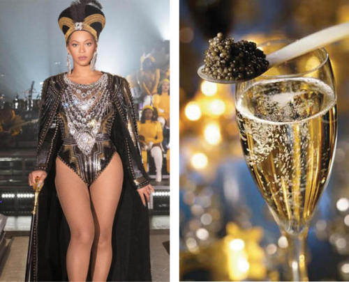 Beyoncé killing it at CoachellavChampagne and caviar,...