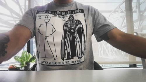 Le t-shirt of the day, feel the force. #starWars #darthVader...