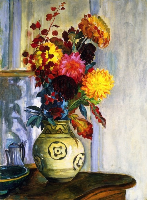 spoutziki-art - Bouquet of Flowers in a Vase by Henri Lebasque