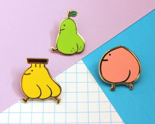 littlealienproducts - Fruity Booty Pins bypapricots